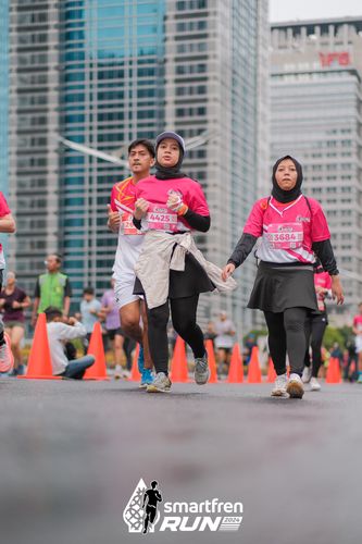 Race photo from Smartfren Run 2024