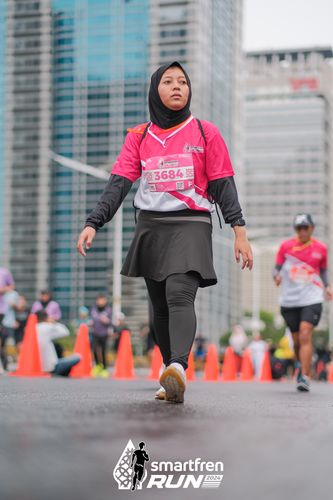 Race photo from Smartfren Run 2024