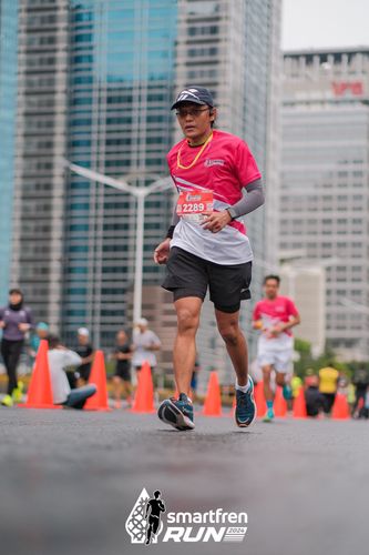 Race photo from Smartfren Run 2024