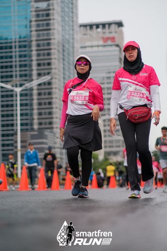 Race photo from Smartfren Run 2024