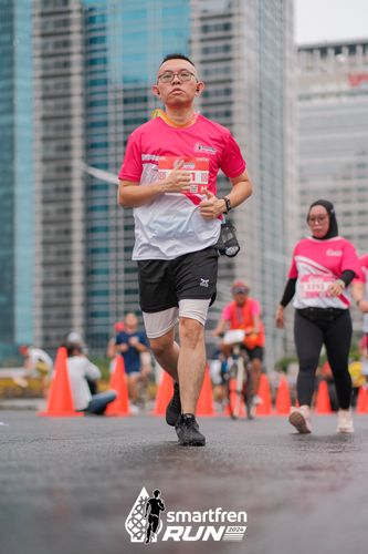 Race photo from Smartfren Run 2024