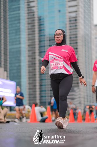 Race photo from Smartfren Run 2024