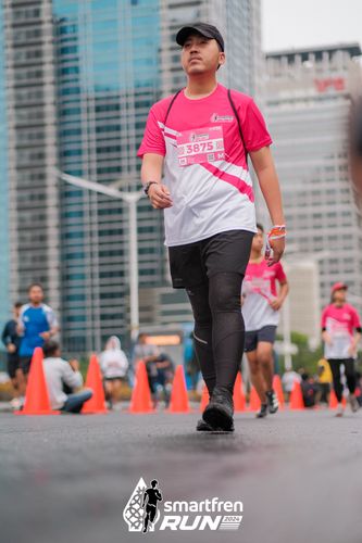 Race photo from Smartfren Run 2024