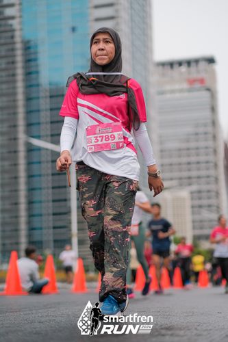 Race photo from Smartfren Run 2024