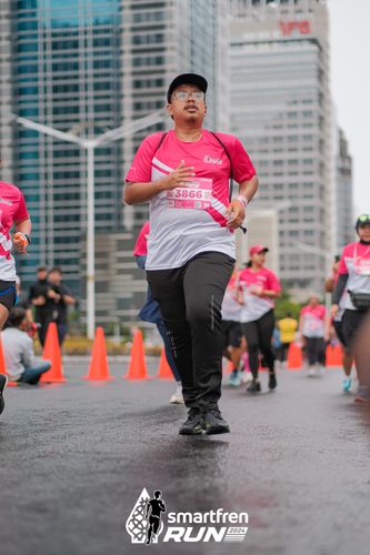Race photo from Smartfren Run 2024