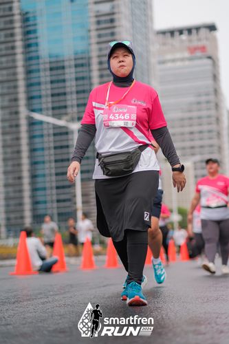 Race photo from Smartfren Run 2024