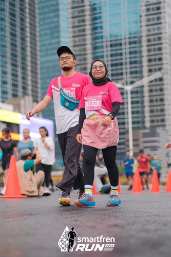 Race photo from Smartfren Run 2024