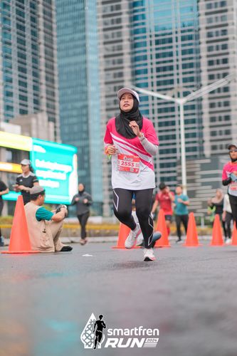 Race photo from Smartfren Run 2024