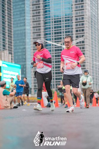 Race photo from Smartfren Run 2024