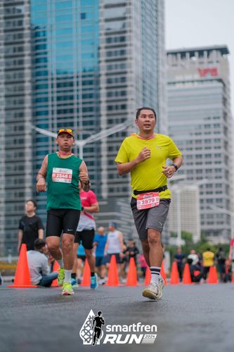 Race photo from Smartfren Run 2024