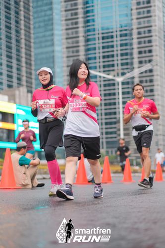 Race photo from Smartfren Run 2024