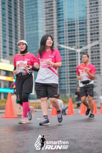Race photo from Smartfren Run 2024