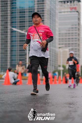 Race photo from Smartfren Run 2024
