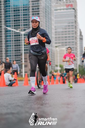 Race photo from Smartfren Run 2024