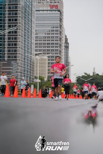 Race photo from Smartfren Run 2024
