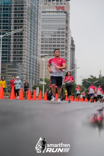Race photo from Smartfren Run 2024