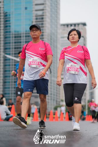 Race photo from Smartfren Run 2024