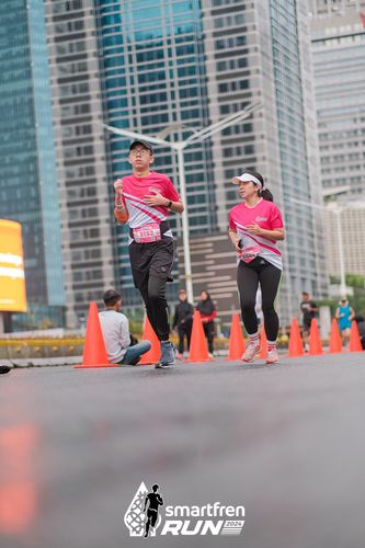 Race photo from Smartfren Run 2024