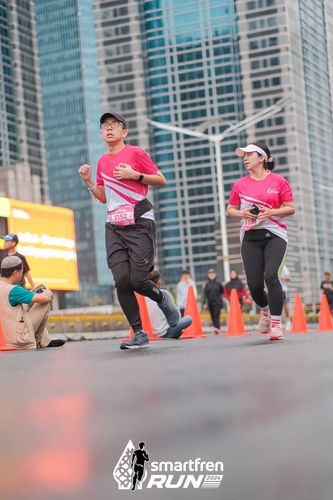 Race photo from Smartfren Run 2024