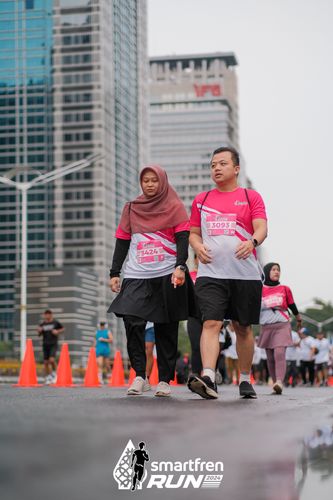 Race photo from Smartfren Run 2024