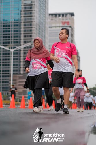 Race photo from Smartfren Run 2024