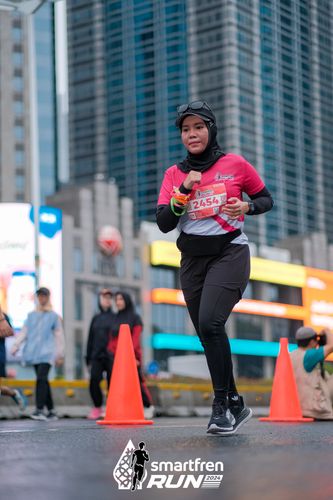 Race photo from Smartfren Run 2024