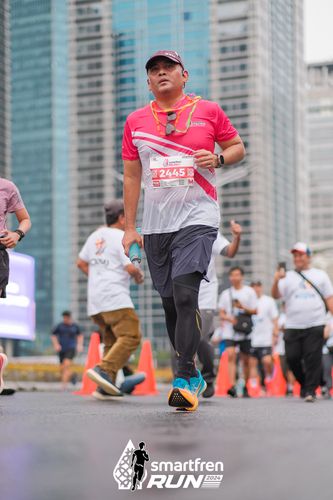 Race photo from Smartfren Run 2024