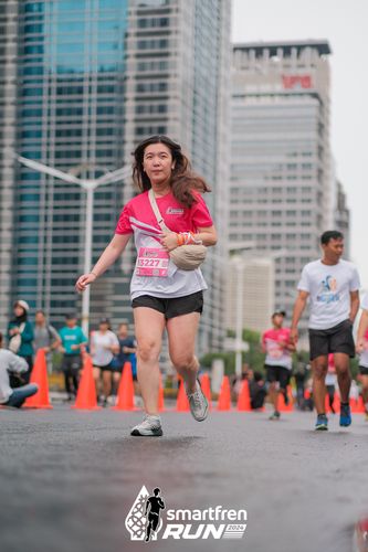 Race photo from Smartfren Run 2024