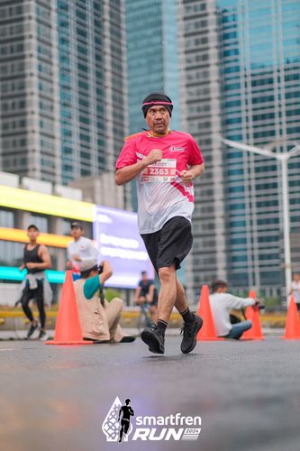 Race photo from Smartfren Run 2024