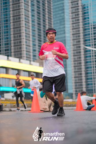 Race photo from Smartfren Run 2024