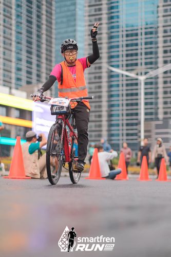 Race photo from Smartfren Run 2024