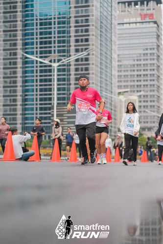 Race photo from Smartfren Run 2024