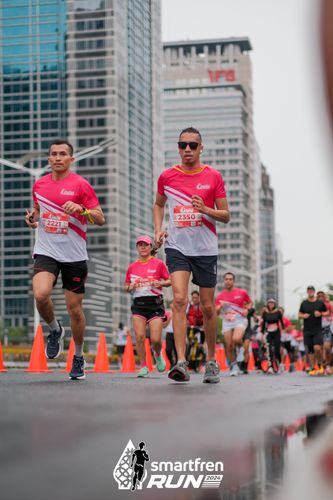 Race photo from Smartfren Run 2024
