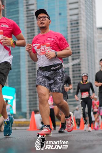 Race photo from Smartfren Run 2024