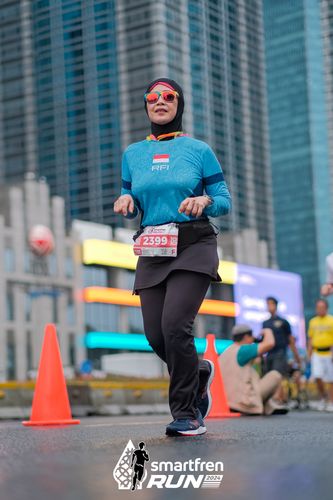 Race photo from Smartfren Run 2024