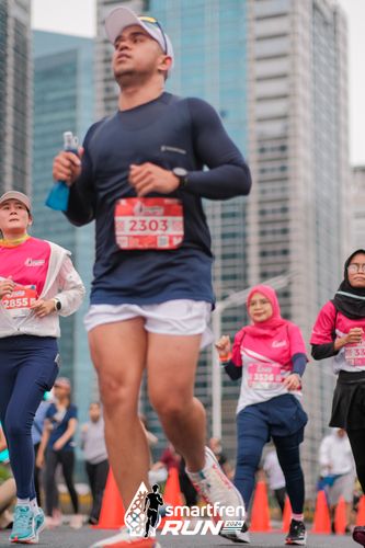 Race photo from Smartfren Run 2024