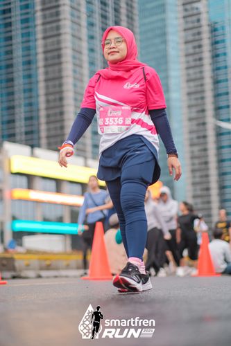 Race photo from Smartfren Run 2024