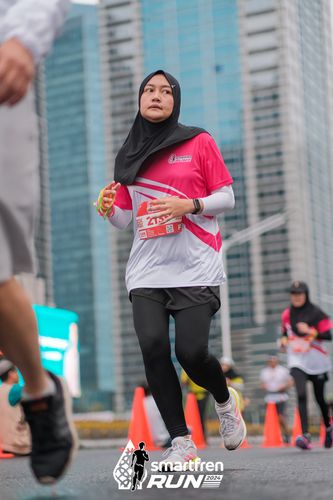 Race photo from Smartfren Run 2024