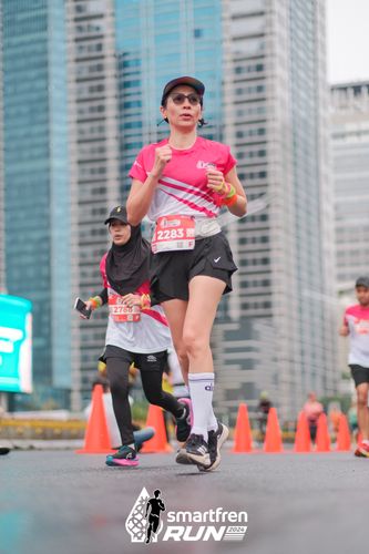Race photo from Smartfren Run 2024