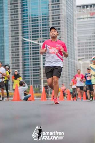 Race photo from Smartfren Run 2024