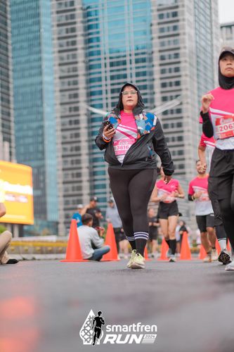 Race photo from Smartfren Run 2024