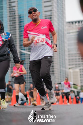Race photo from Smartfren Run 2024