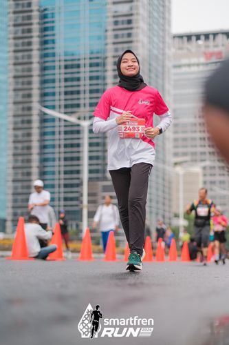 Race photo from Smartfren Run 2024