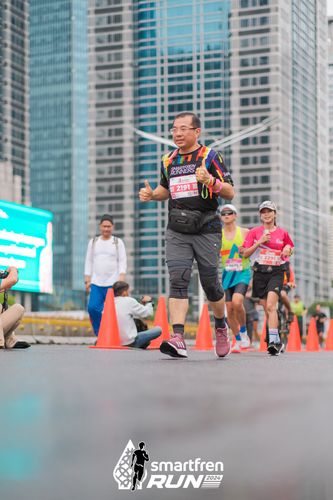 Race photo from Smartfren Run 2024