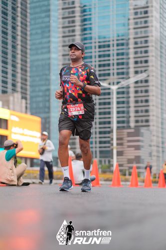 Race photo from Smartfren Run 2024