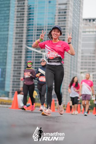 Race photo from Smartfren Run 2024