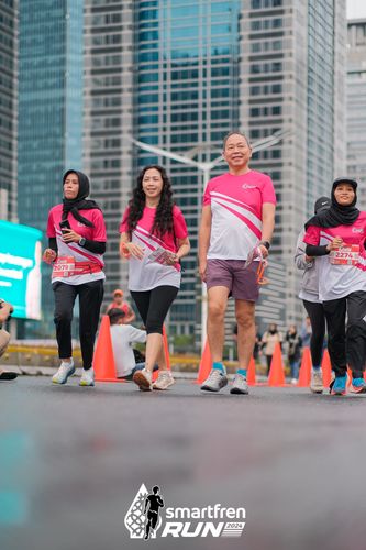 Race photo from Smartfren Run 2024