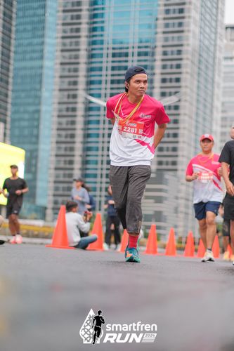 Race photo from Smartfren Run 2024