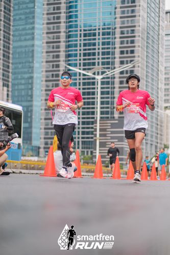 Race photo from Smartfren Run 2024