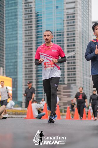 Race photo from Smartfren Run 2024